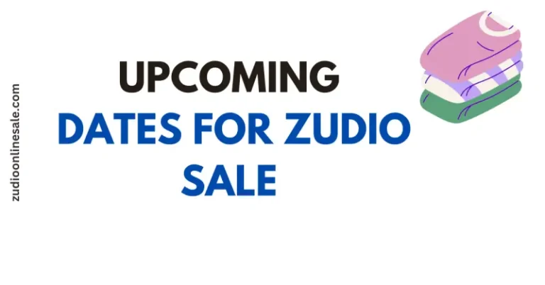 Zudio Upcoming Sale Dates Details