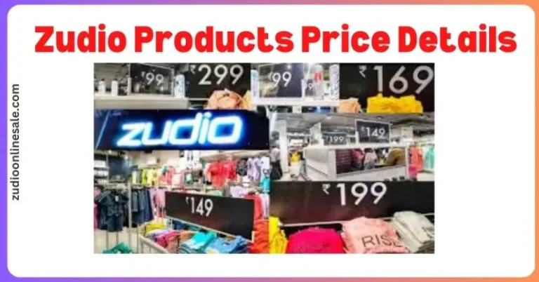 Zudio Products Price Range Details